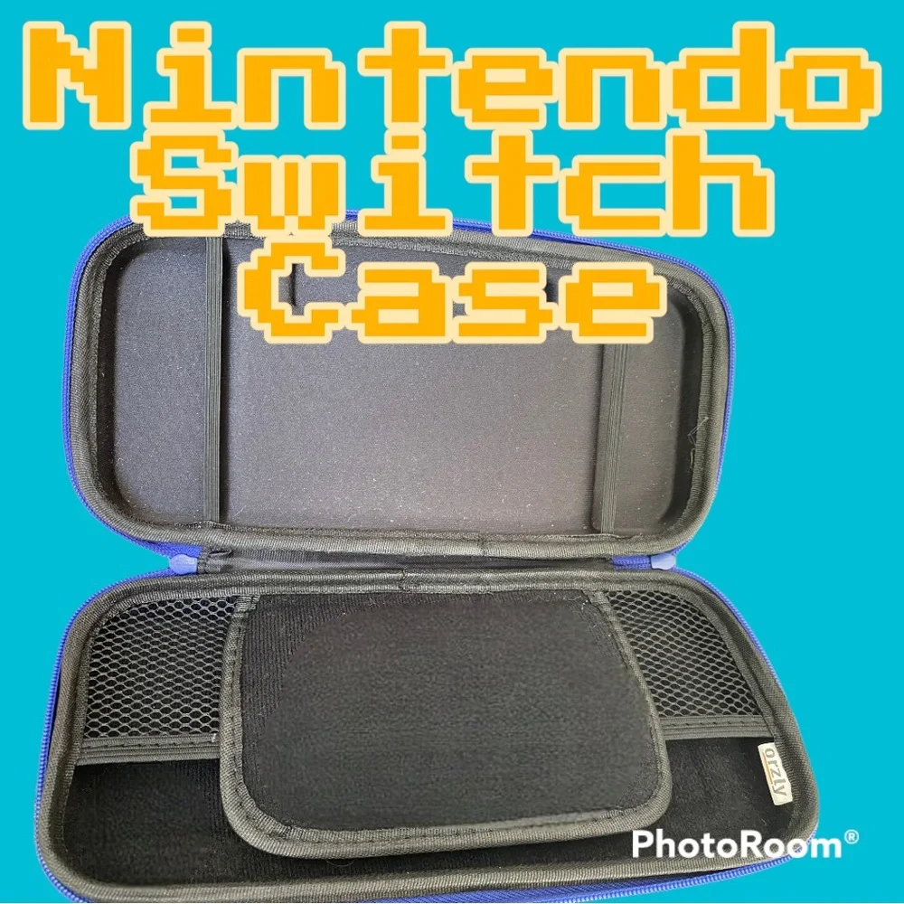 Pair of Orzly Carrying cases-Nintendo Switch Red & Blue Protective Travel Cases